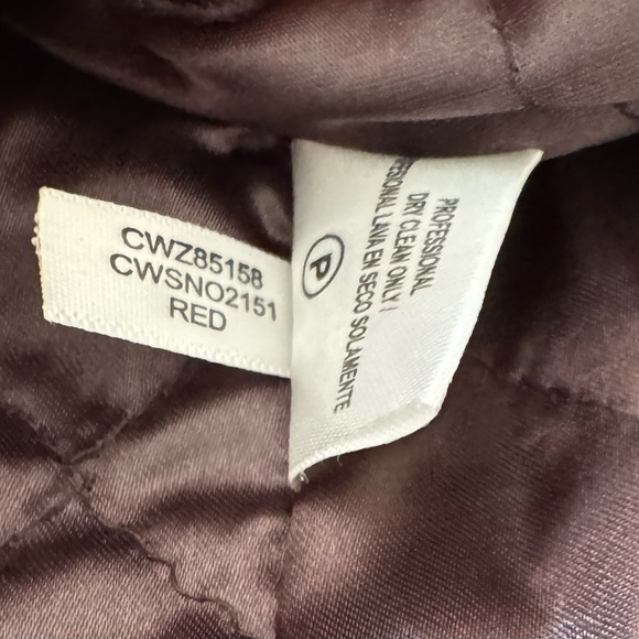 🛍️SALE🛍️ Calvin Klein Women's Wool Blend Burgundy Hooded Coat - Picture 8 of 10